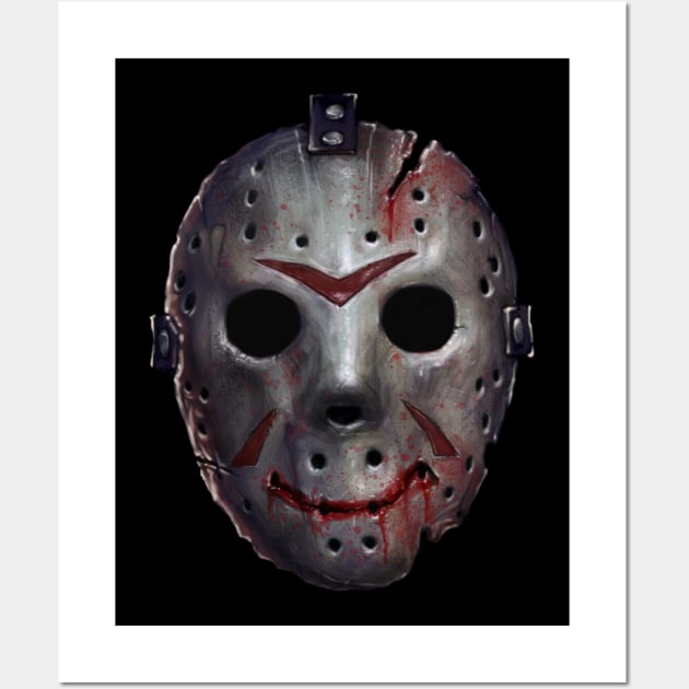 Friday 13 Mask Wall Art by AndreKoeks